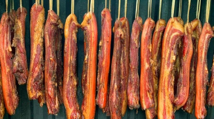 Smoked pork meat